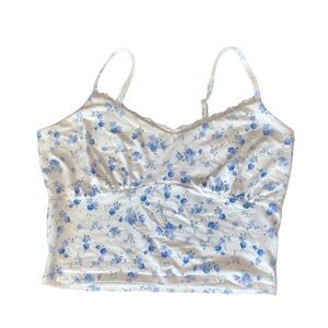 HOLLISTER BLUE LACE TRIM CAMI